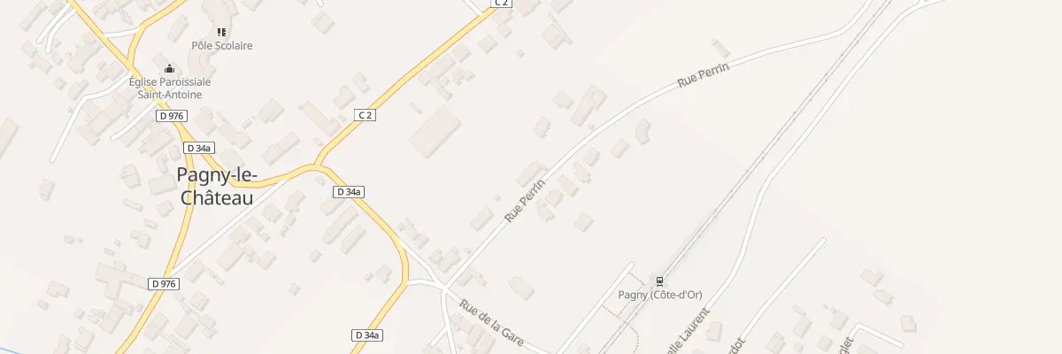 Plan du 7 Rue Perrin à Pagny-le-Château