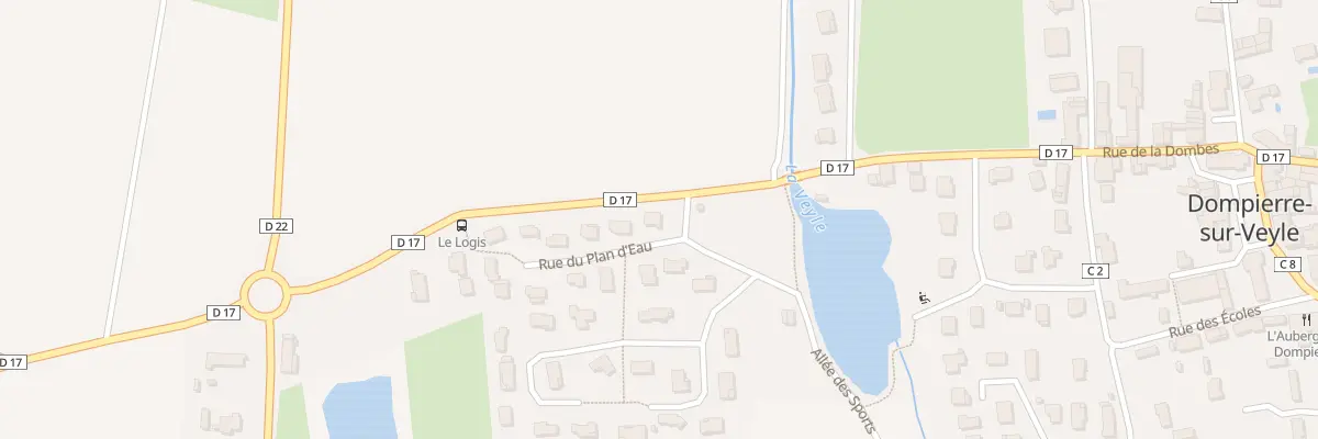 Plan du 1 Rue du Plan d’Eau à Dompierre-sur-Veyle