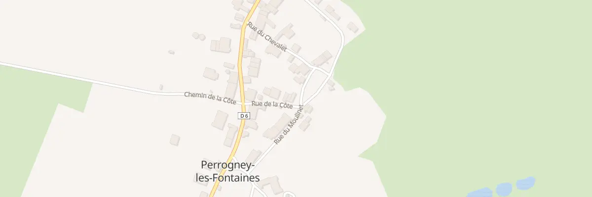 Plan du 7 Rue de la Côte à Perrogney-les-Fontaines