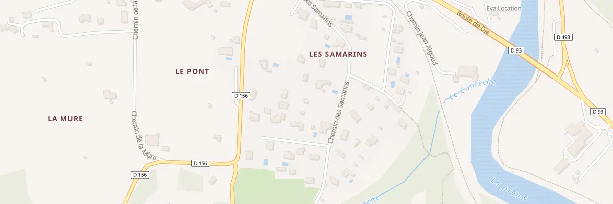 Plan du 310 Che des Samarins à Saillans