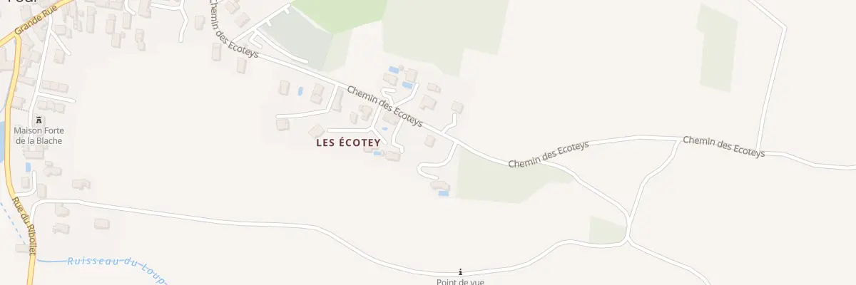 Plan du 25 Che des Ecoteys à Four