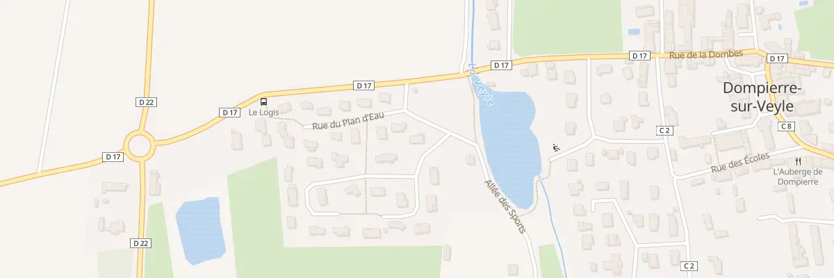 Plan du 14 Rue du Plan d’Eau à Dompierre-sur-Veyle