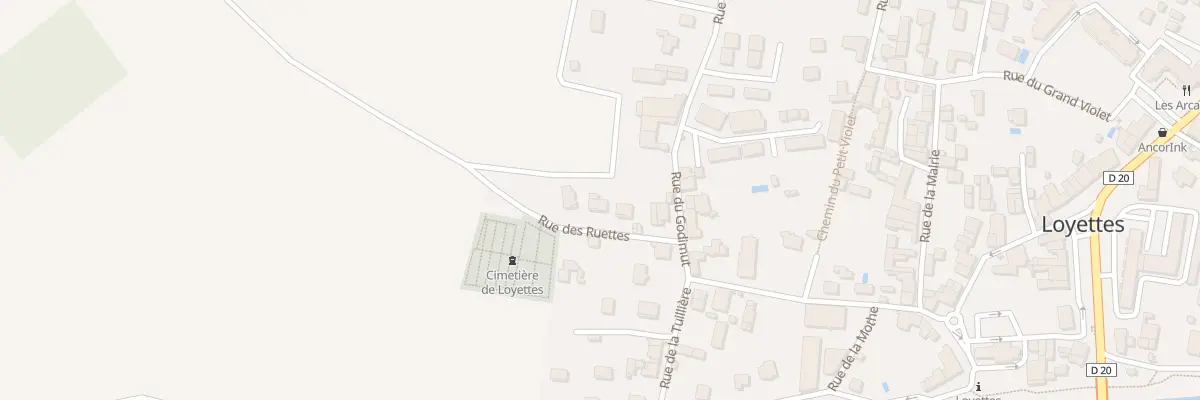 Plan du 66 Rue des Ruettes à Loyettes