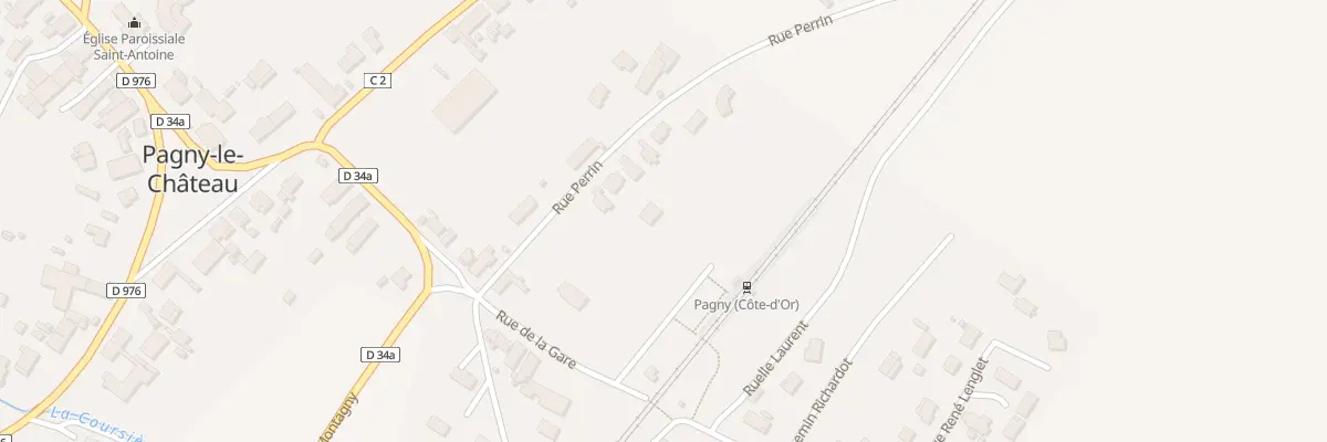 Plan du 3 Rue de la Gare à Pagny-le-Château
