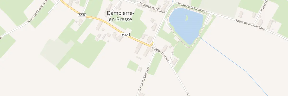Plan du 1 Rte du Bourg à Dampierre-en-Bresse