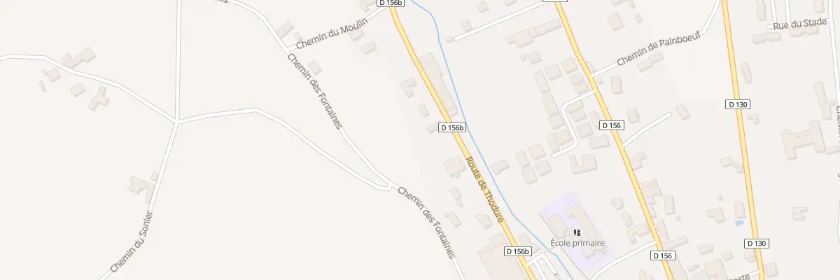 Plan du 241 Rte de Thodure à Viriville