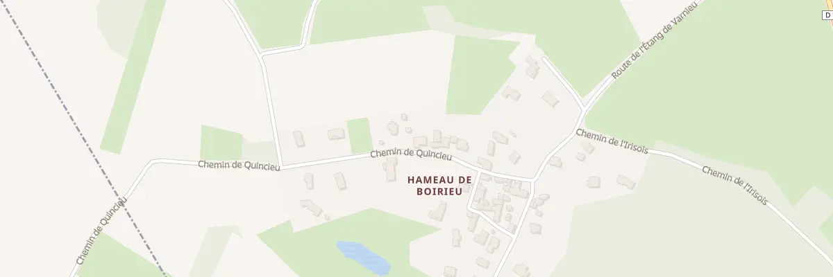 Plan du 160 Chem de Quincieu à Chozeau
