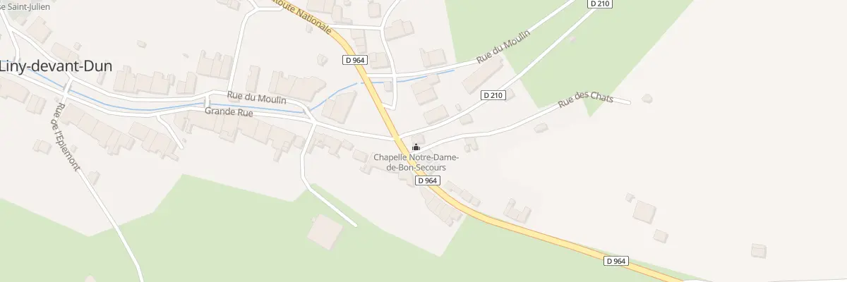 Plan du 9001 Rue des Chats à Liny-devant-Dun