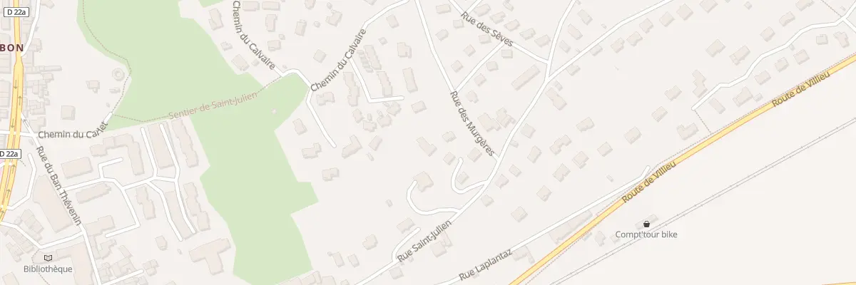 Plan du 1B Rue des Murgères à Meximieux