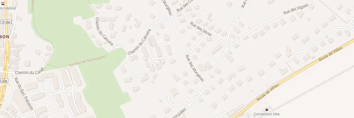 Plan du 5 Rue des Murgères à Meximieux