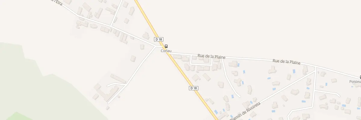 Plan de Verchere et Le Coin à Chozeau