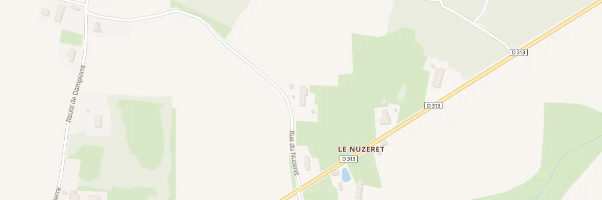 Plan du 2 Rue du Nuzeret à Mervans