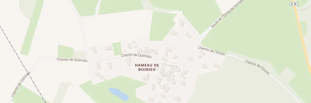 Plan du 100 Chem de Quincieu à Chozeau
