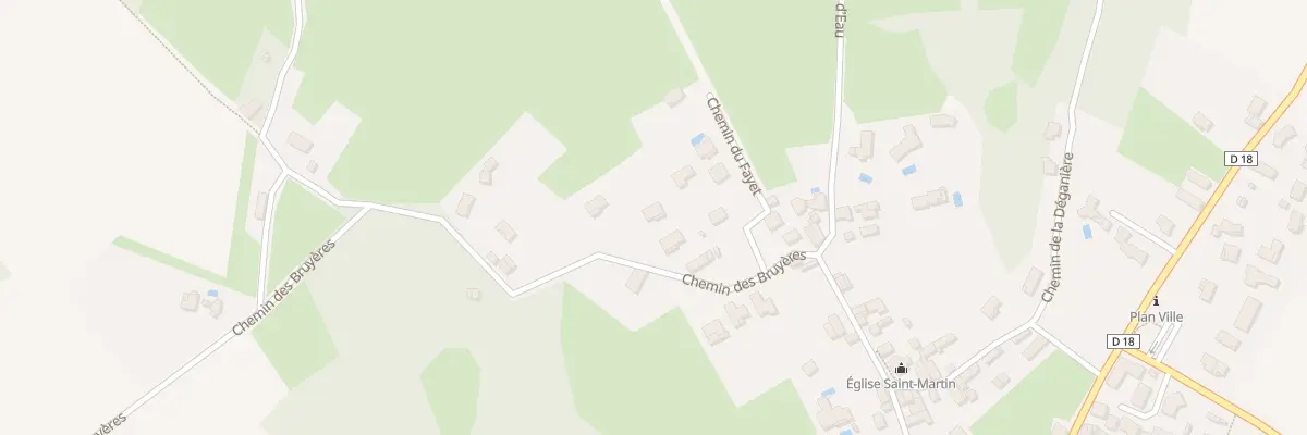Plan du 256 Che des Bruyères à Panossas