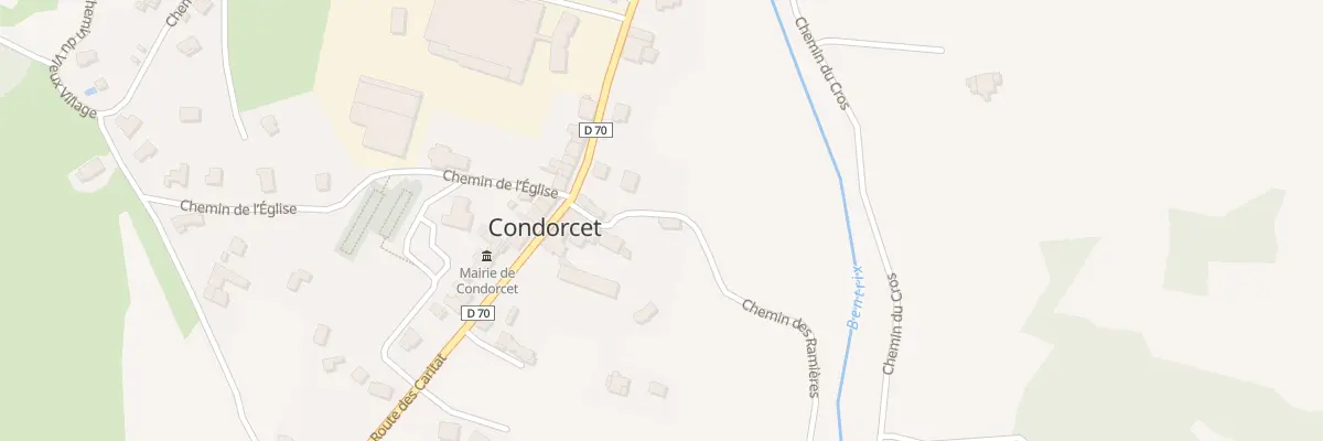 Plan du 5058 La Begude à Condorcet