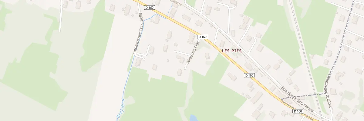 Plan du 80 All des Pies à Branges