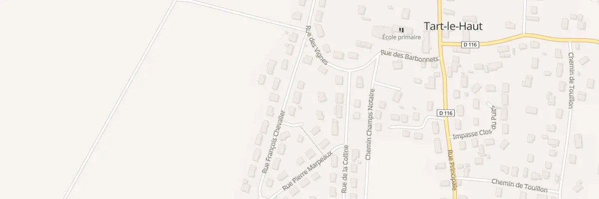 Plan du 3 Rue François Chevalier à Tart