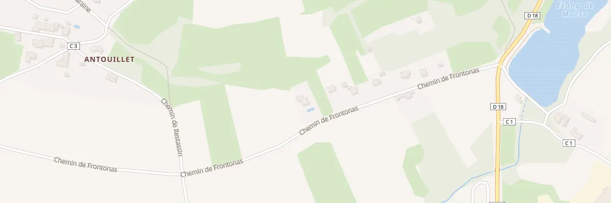 Plan du 270 Che de Frontonas à Panossas