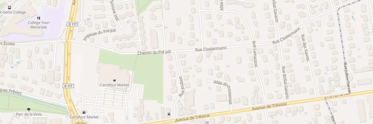 Plan du 154 Rue Joubert à Saint-Denis-lès-Bourg
