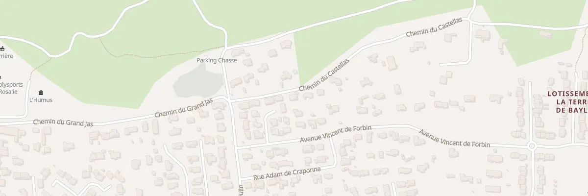 Plan du 106 Che du Castellas à La Fare-les-Oliviers