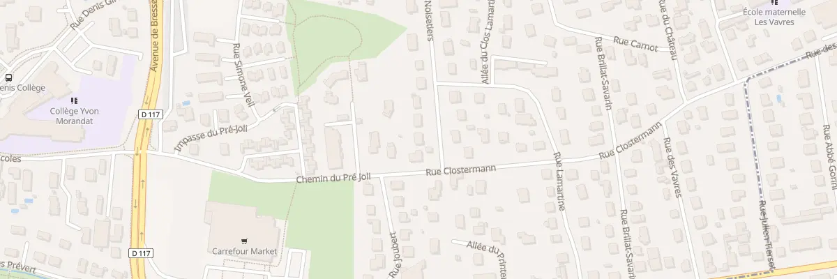 Plan du 33 Rue des Noisetiers à Saint-Denis-lès-Bourg