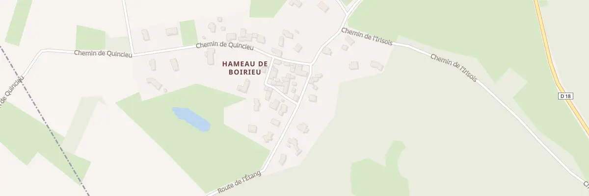 Plan du 520 Rte de l’Étang de Varnieu à Chozeau