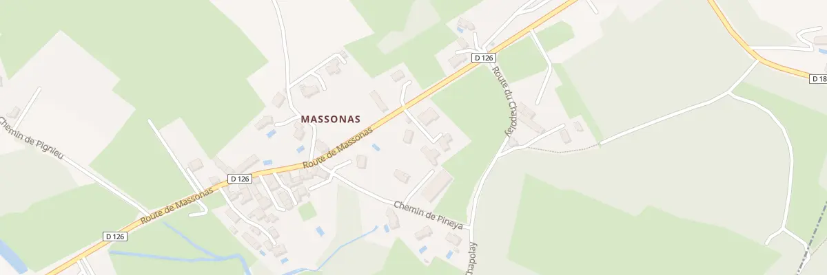Plan du 797 Rte de Massonas à Frontonas