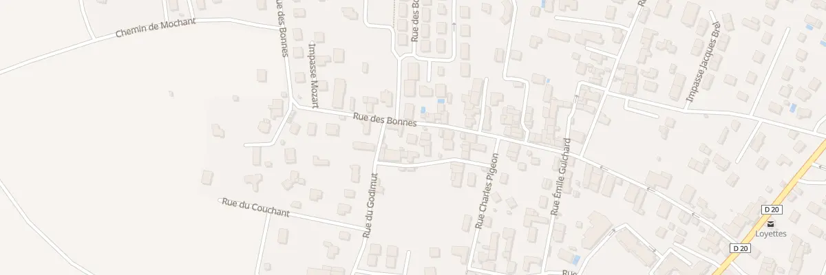 Plan du 207 Rue des Bonnes à Loyettes