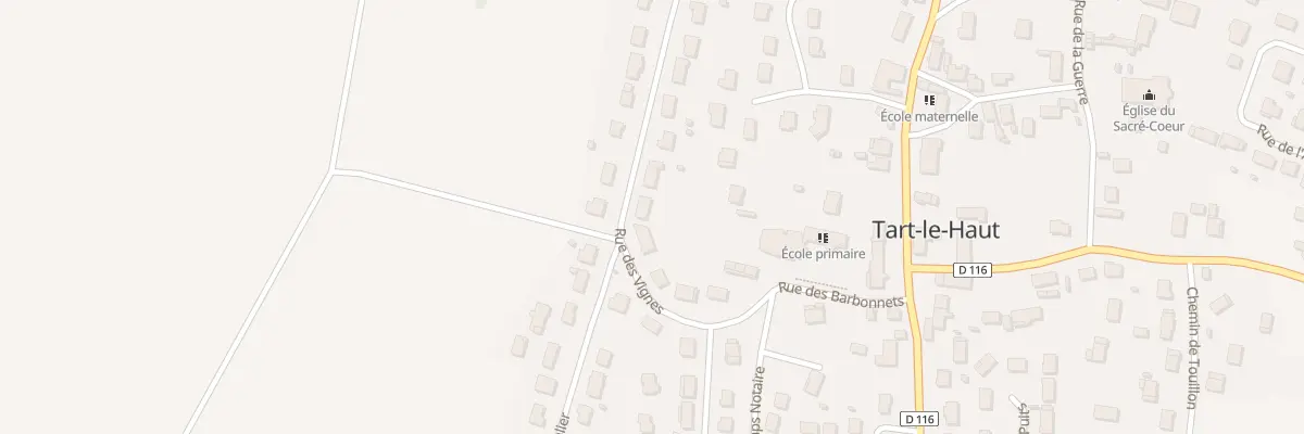 Plan du 6 Rue des Vignes à Tart