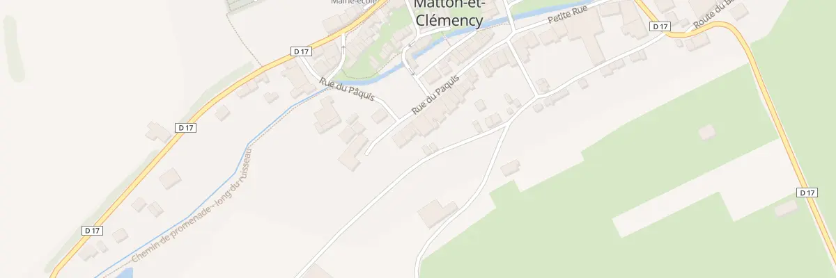 Plan du 16 Rue du Paquis à Matton-et-Clémency