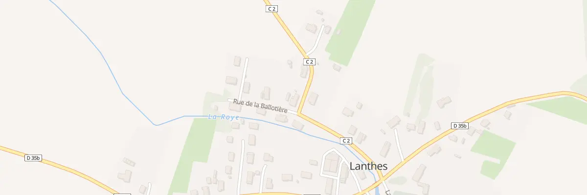Plan du 3 Rte du Meix à Lanthes