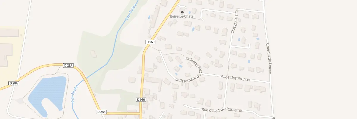 Plan du 3 Lot du Clos Francois à Beire-le-Châtel