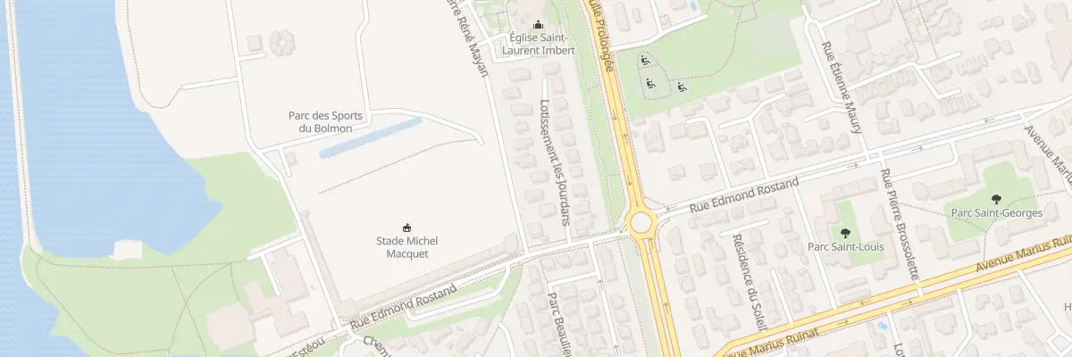 Plan du 9004 Rue Edmond Rostand à Marignane