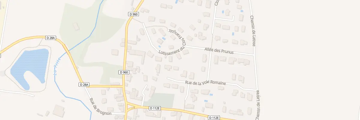 Plan du 24 Lot du Clos Francois à Beire-le-Châtel