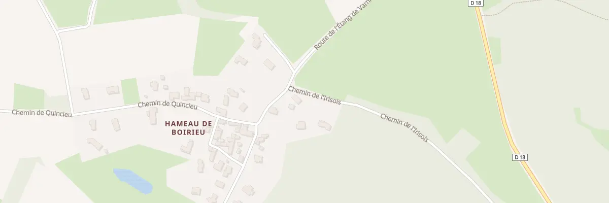 Plan du 389 Rte de l’Étang de Varnieu à Chozeau