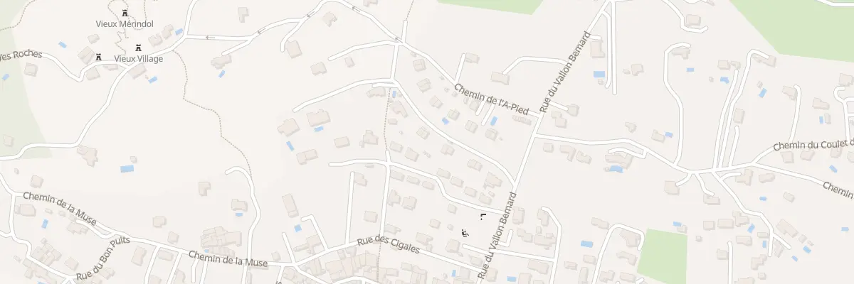 Plan du 107 Che du Vallon Bernard à Mérindol
