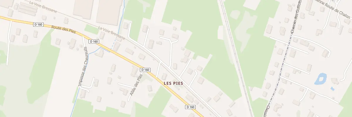 Plan du 95 Rue des Jardins Fleuris à Branges