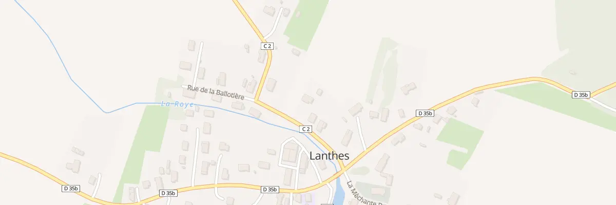 Plan du 10 Rte du Meix à Lanthes