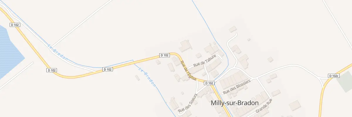 Plan du 11 Rue de l’Eglise à Milly-sur-Bradon