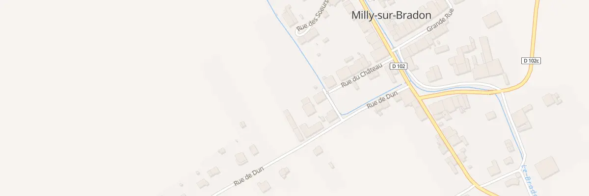 Plan du 4 Rue de Dun à Milly-sur-Bradon