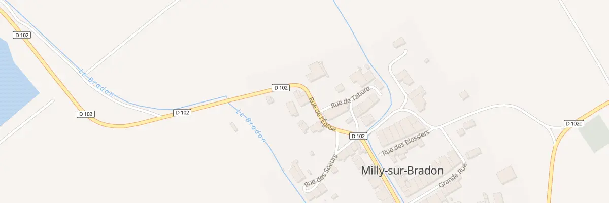Plan du 7 Rue de l’Eglise à Milly-sur-Bradon