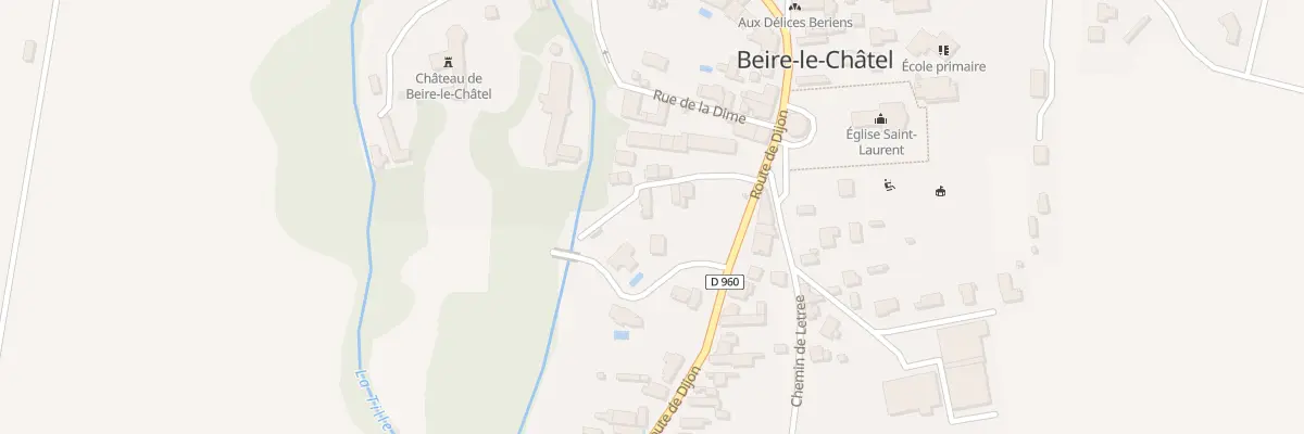 Plan du 5 Rue Prudent Frontard à Beire-le-Châtel