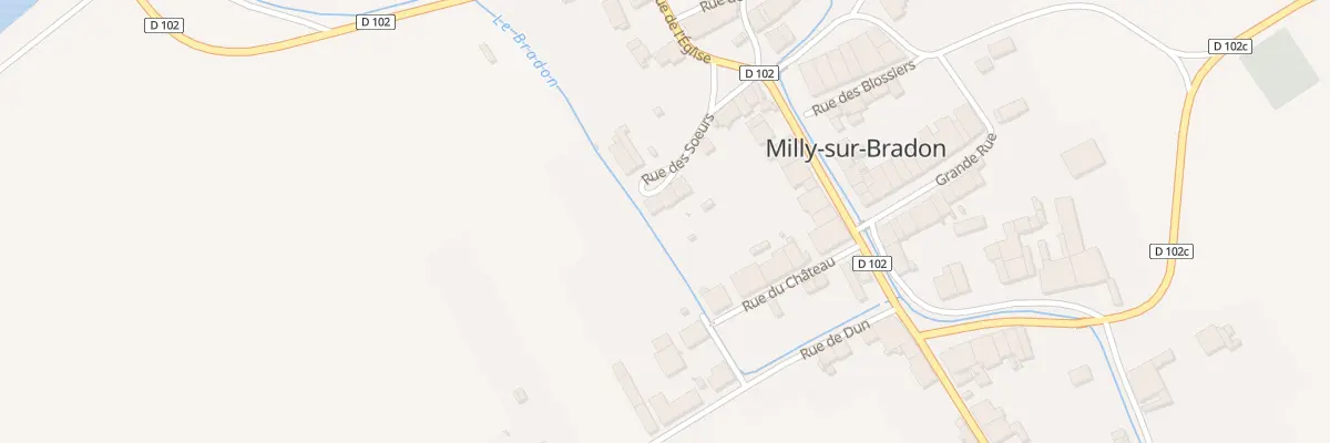 Plan du 11 Rue des Soeurs à Milly-sur-Bradon