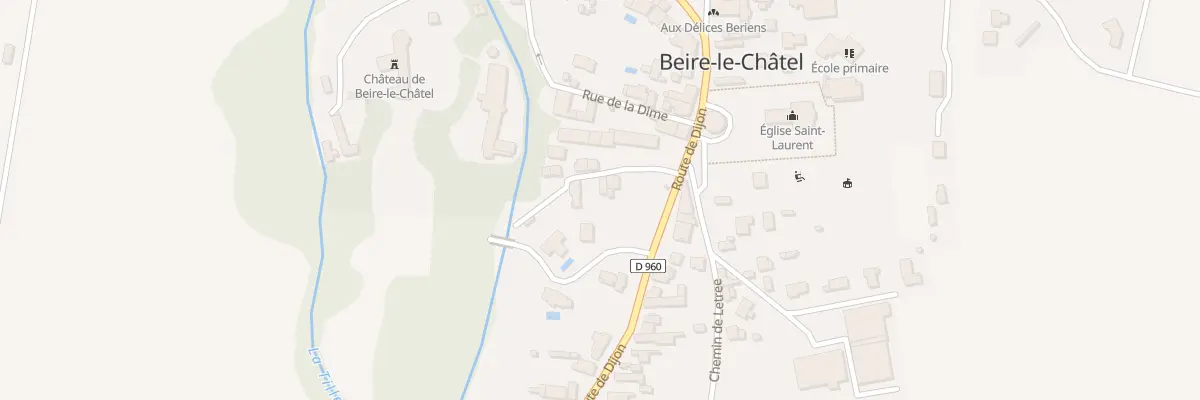 Plan du 3 Rue Prudent Frontard à Beire-le-Châtel