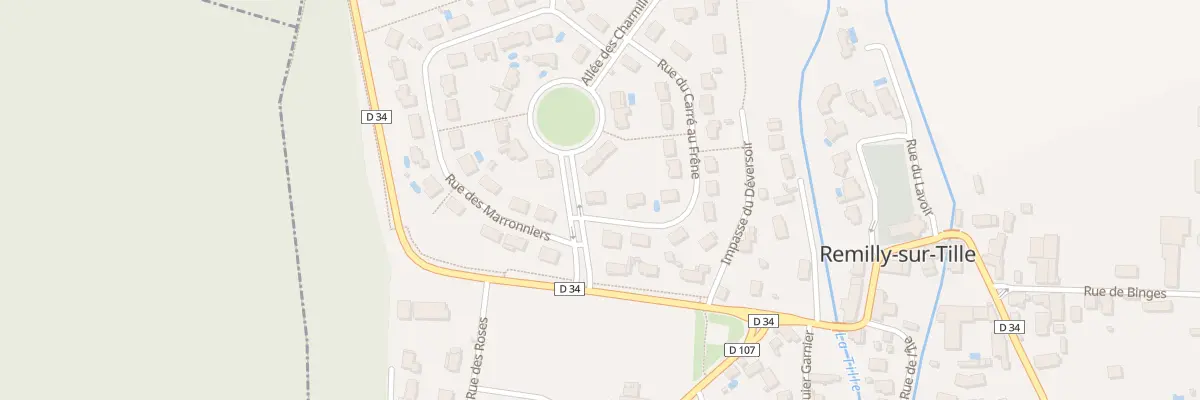 Plan du 1 Rue du Carré au Frêne à Remilly-sur-Tille
