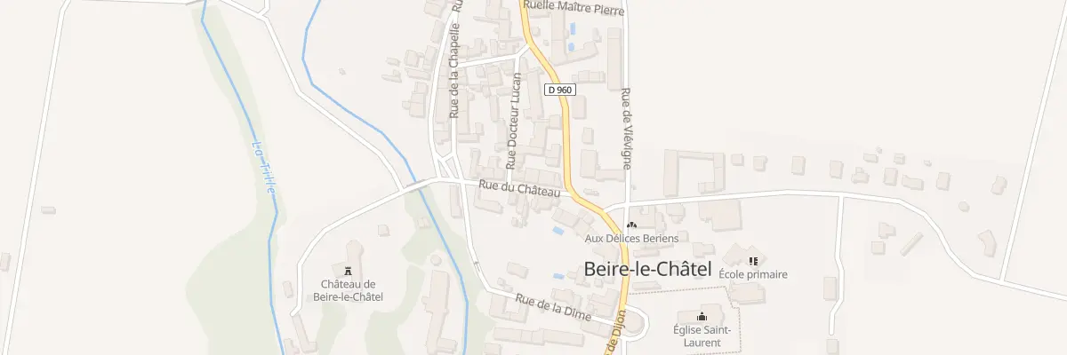 Plan du 6 Rue du Château à Beire-le-Châtel