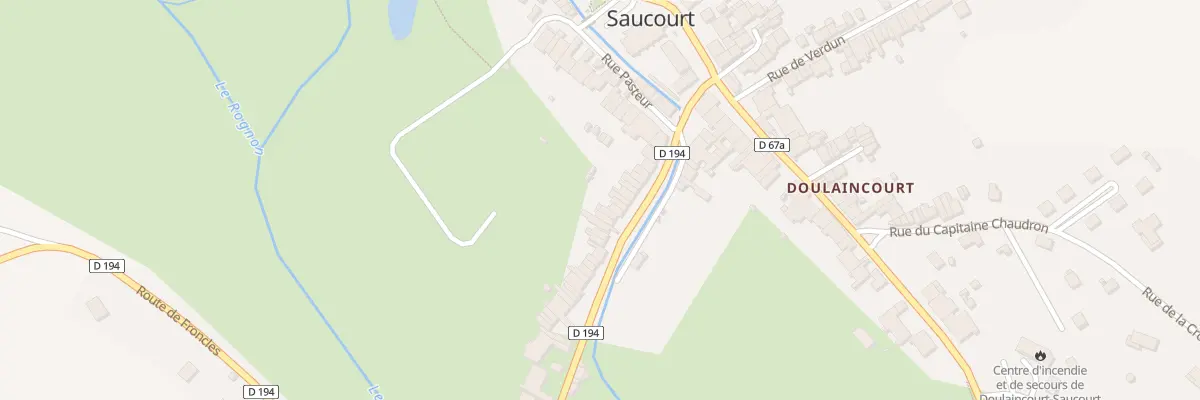 Plan du 22 Av du Mal de Lattre Tassigny à Doulaincourt-Saucourt