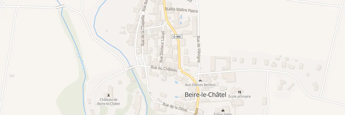 Plan du 3B Rte de Fontaine-Francaise à Beire-le-Châtel