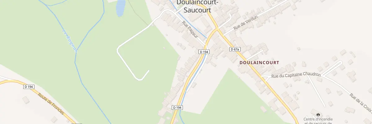 Plan du 16 Av du Mal de Lattre Tassigny à Doulaincourt-Saucourt