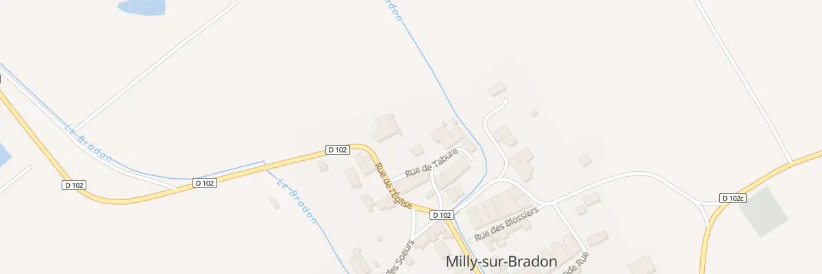 Plan du 1 Rue de Tabure à Milly-sur-Bradon